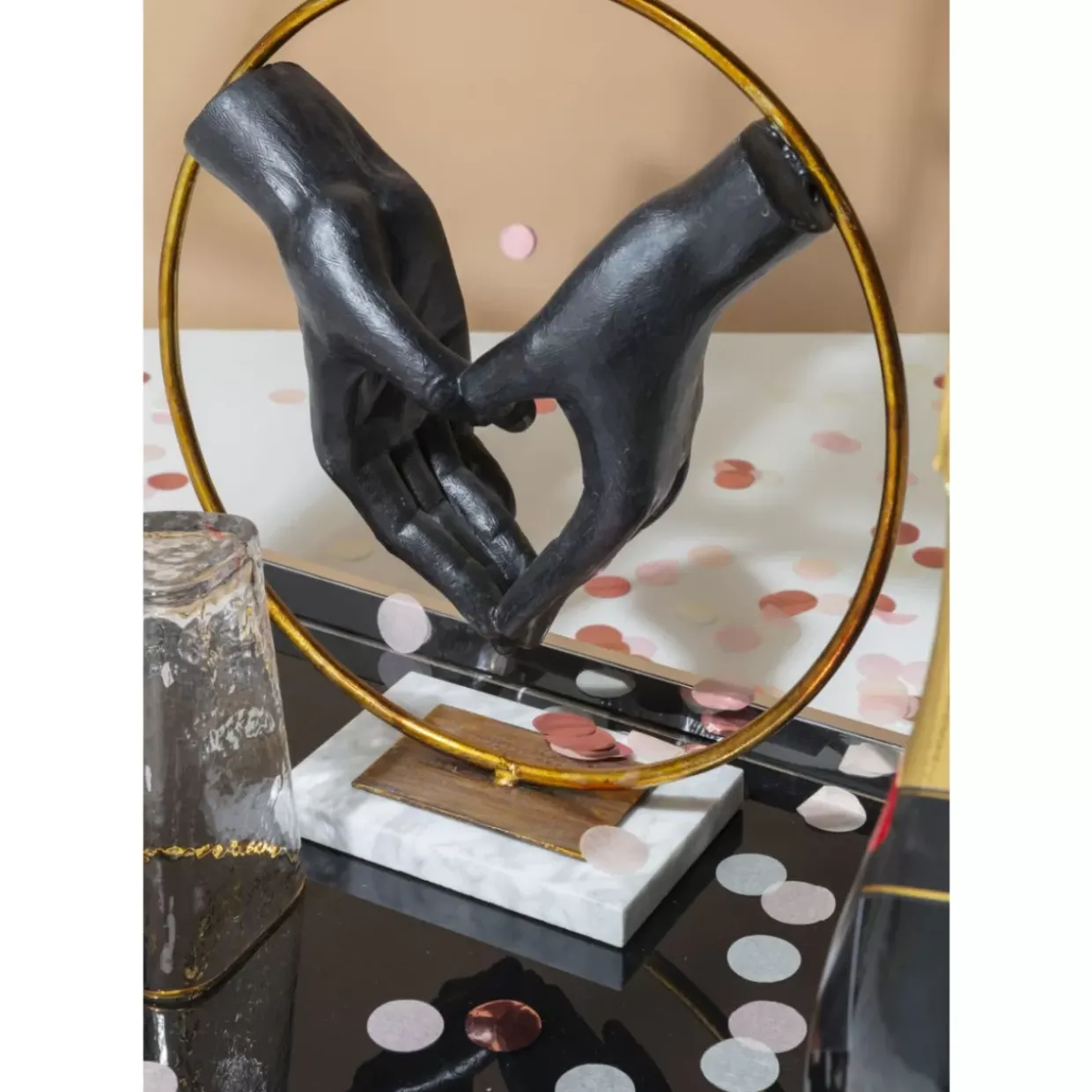 Deko Objekt Elements Heart Hand 33,5Cm