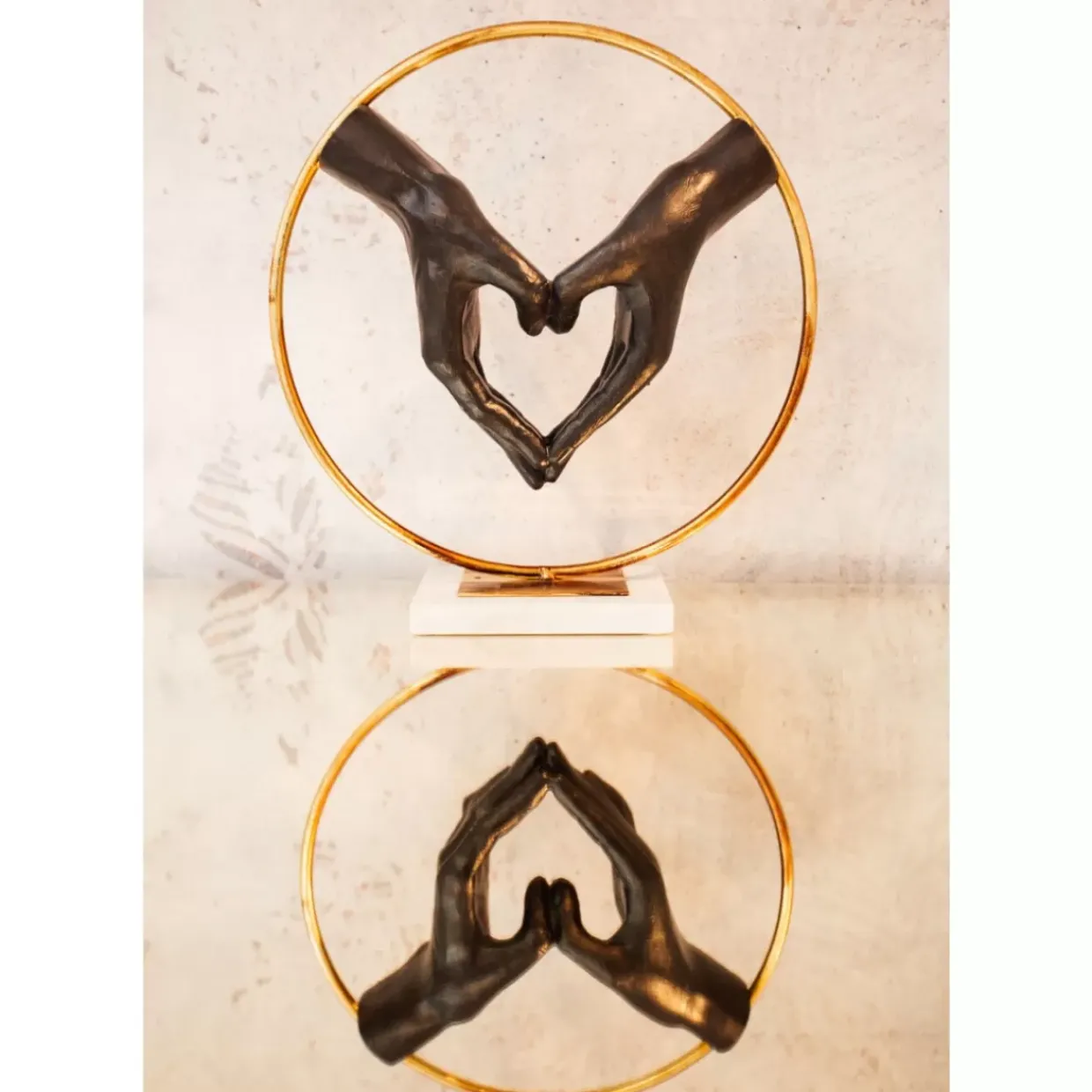 Deko Objekt Elements Heart Hand 33,5Cm