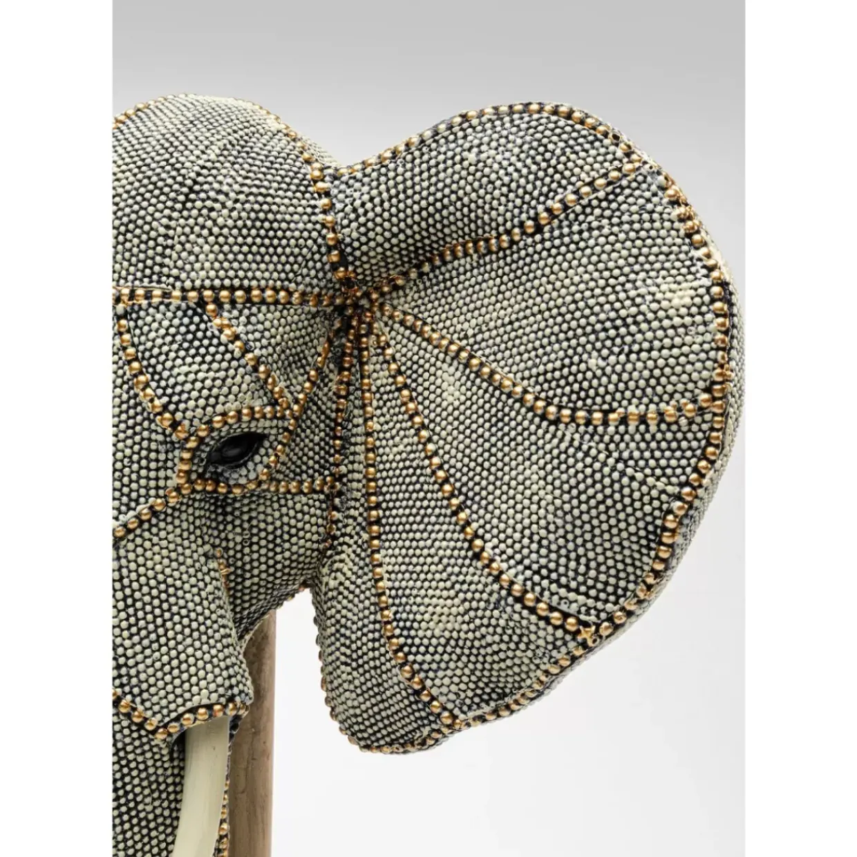 Deko Objekt Elephant Head Pearls 49Cm