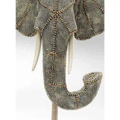 Deko Objekt Elephant Head Pearls 49Cm