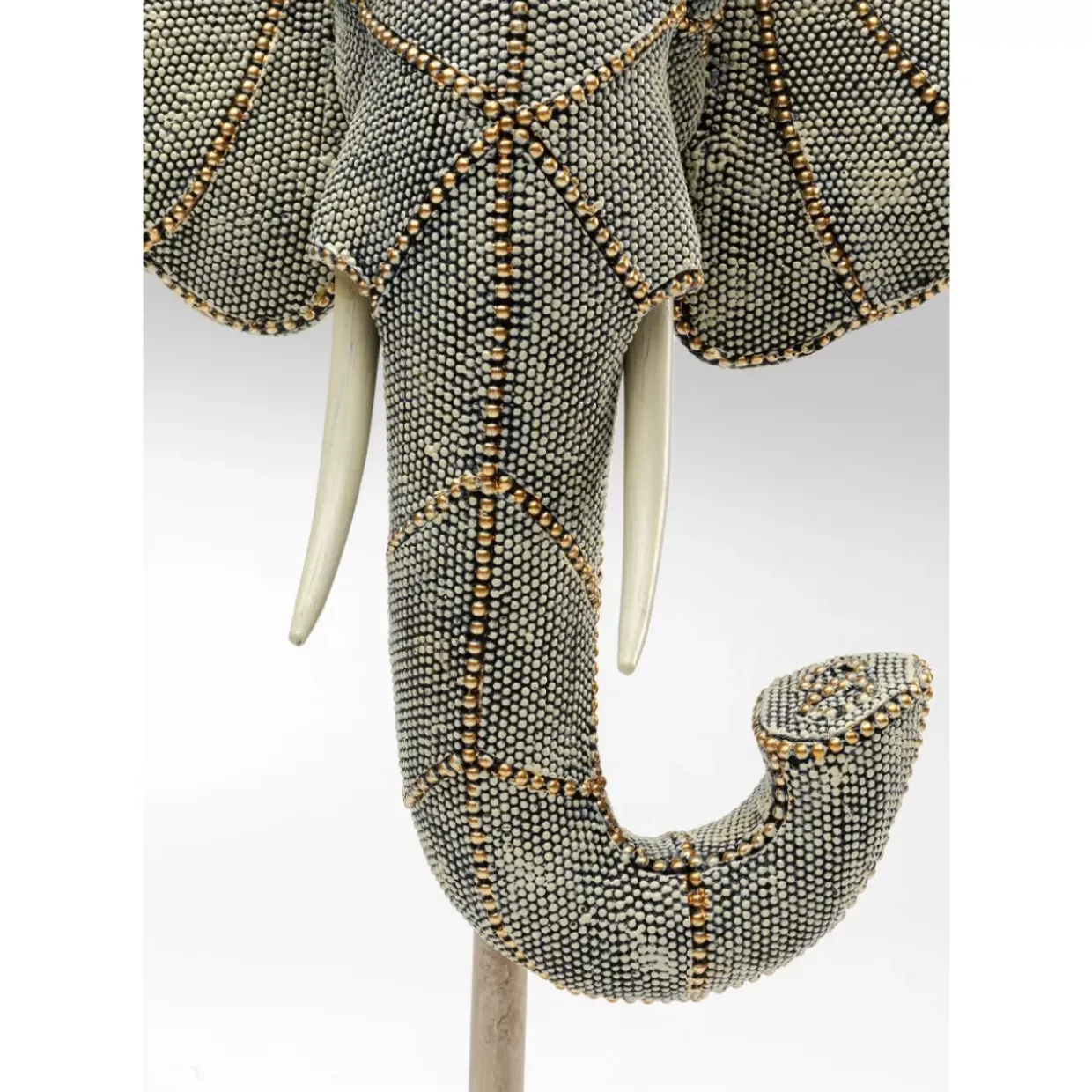 Deko Objekt Elephant Head Pearls 49Cm