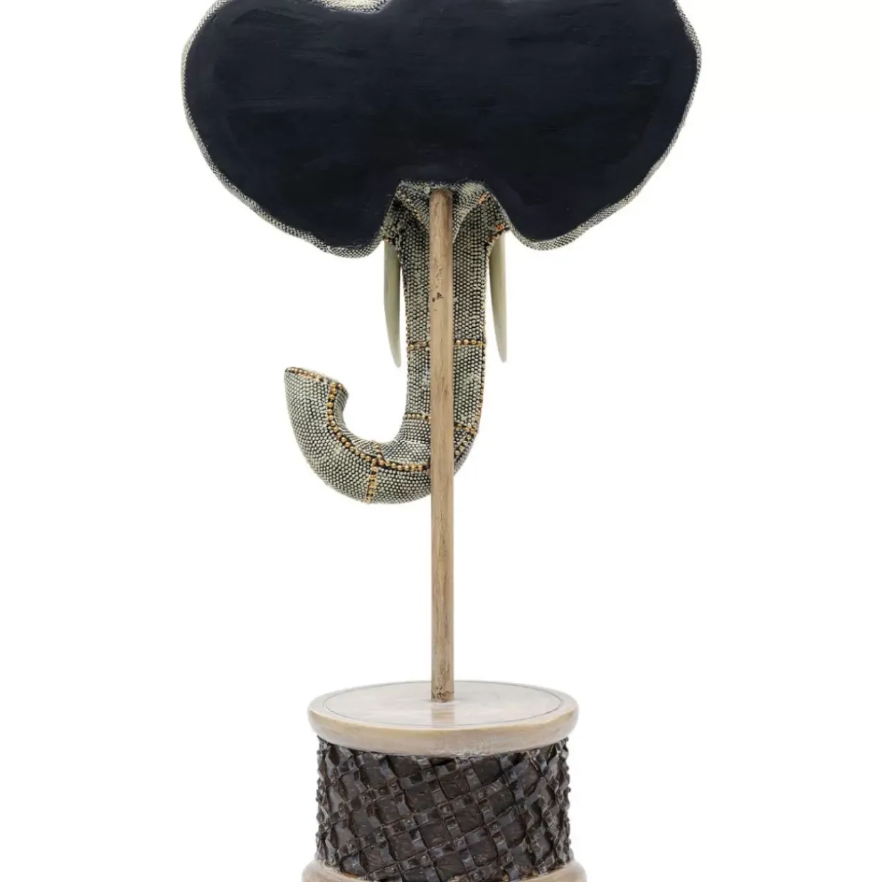 Deko Objekt Elephant Head Pearls 49Cm