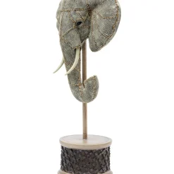 Deko Objekt Elephant Head Pearls 49Cm
