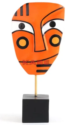 Deko Objekt Face Orange 50Cm