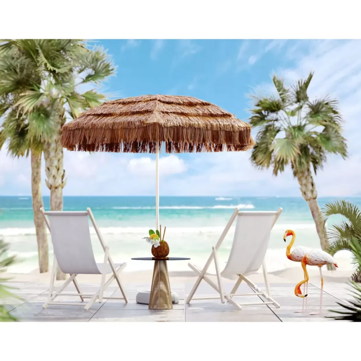 Deko Objekt Flamingo Road 75Cm