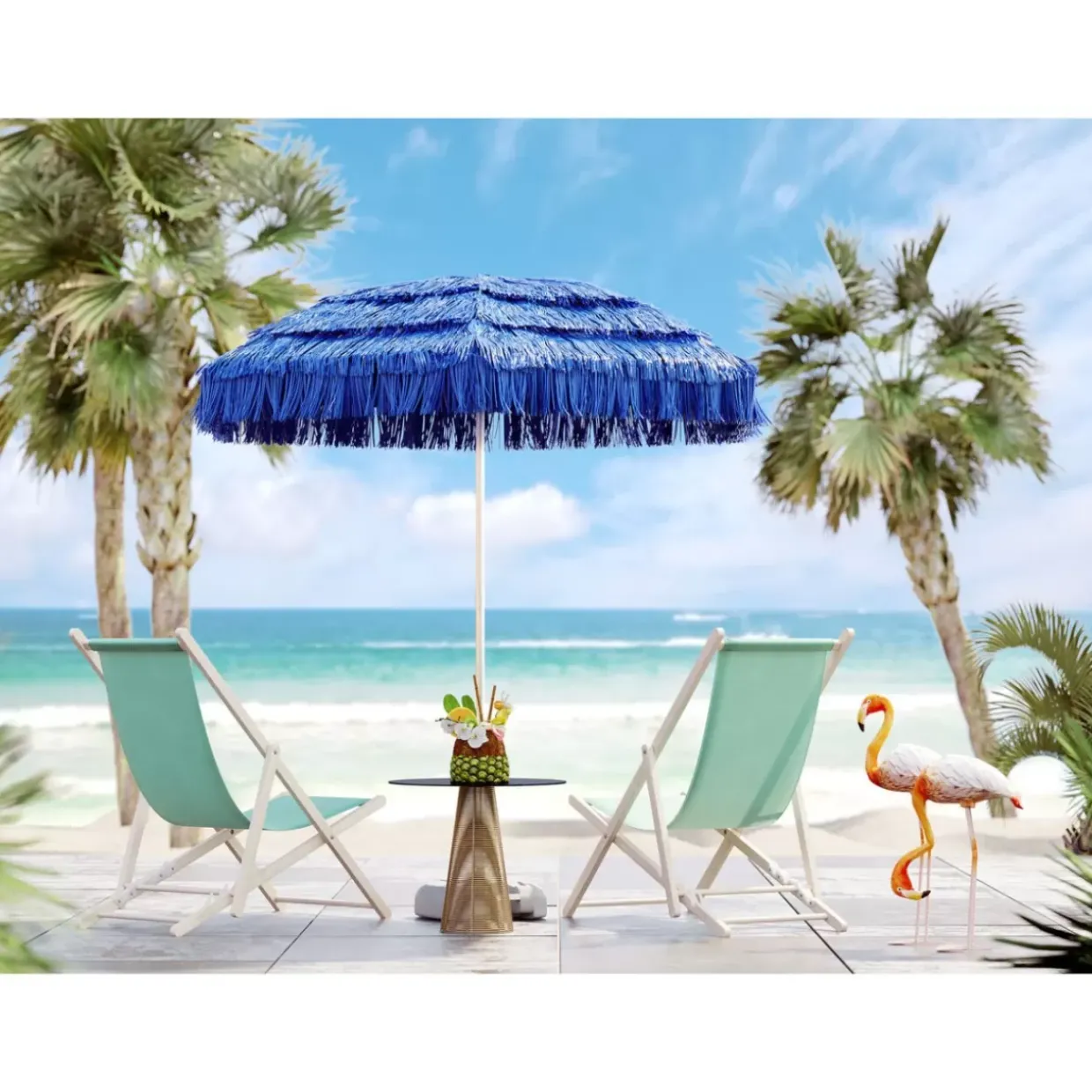 Deko Objekt Flamingo Road 75Cm