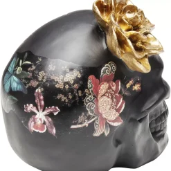 Deko Objekt Flower Skull 22Cm
