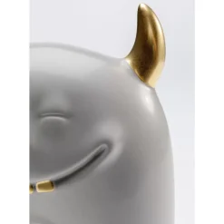 Deko Objekt Funny Teeth Grau 15Cm