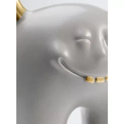 Deko Objekt Funny Teeth Grau 15Cm