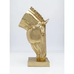 Deko Objekt Horse Face Gold 72Cm