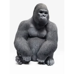 Deko Objekt Monkey Gorilla Side Medium Schwarz