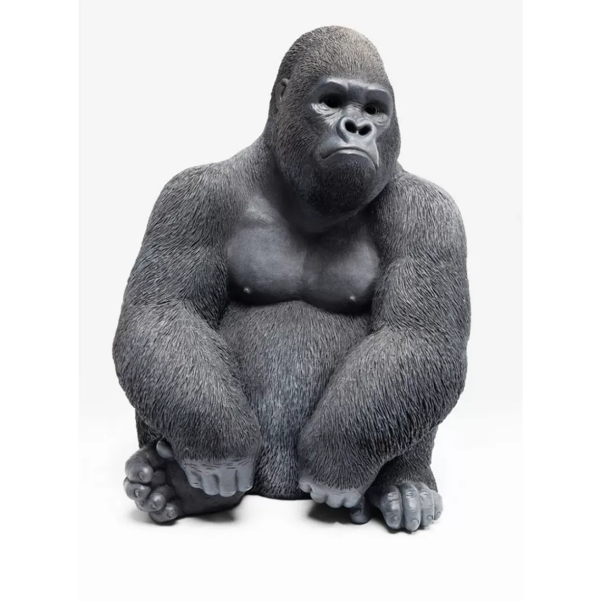 Deko Objekt Monkey Gorilla Side Medium Schwarz