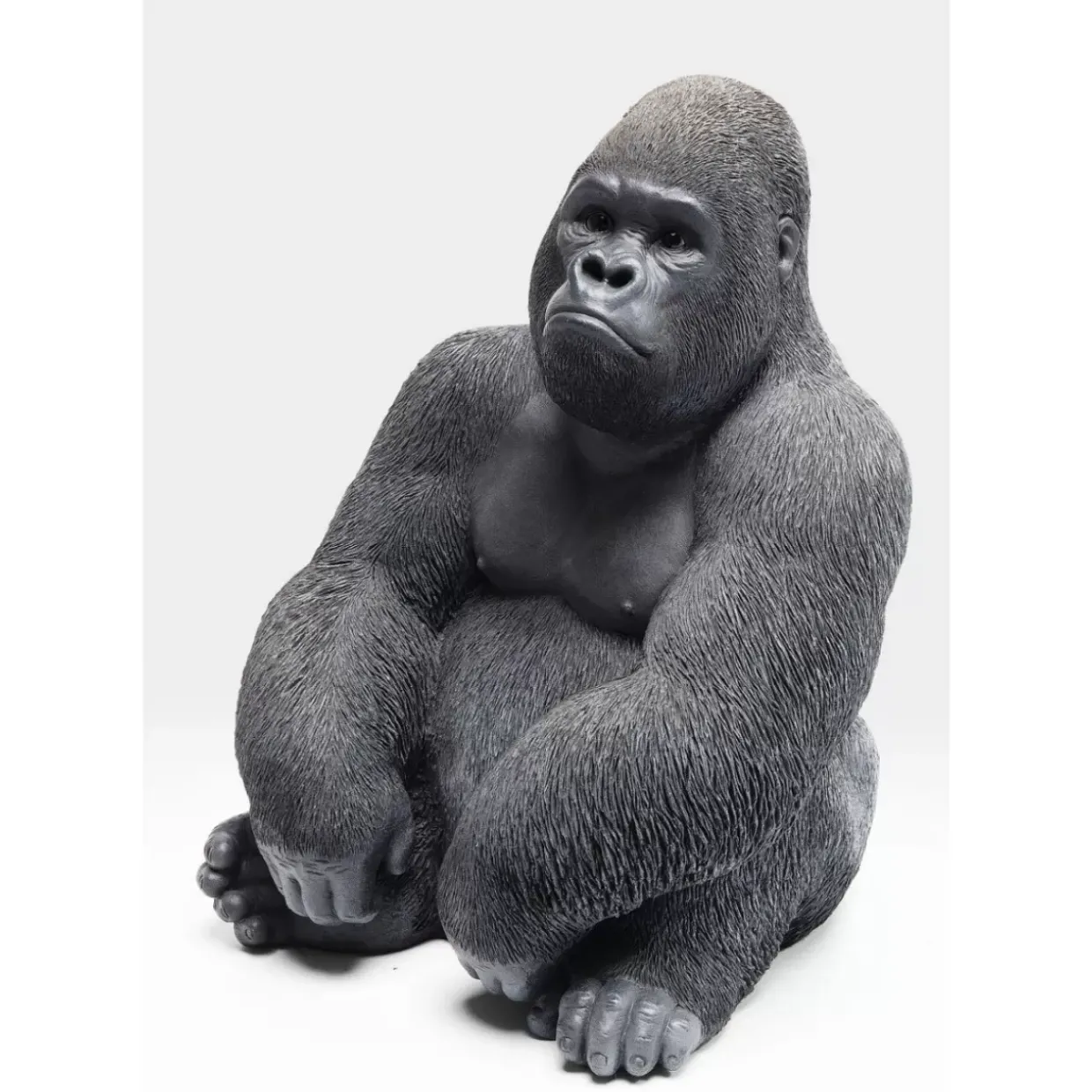 Deko Objekt Monkey Gorilla Side Medium Schwarz