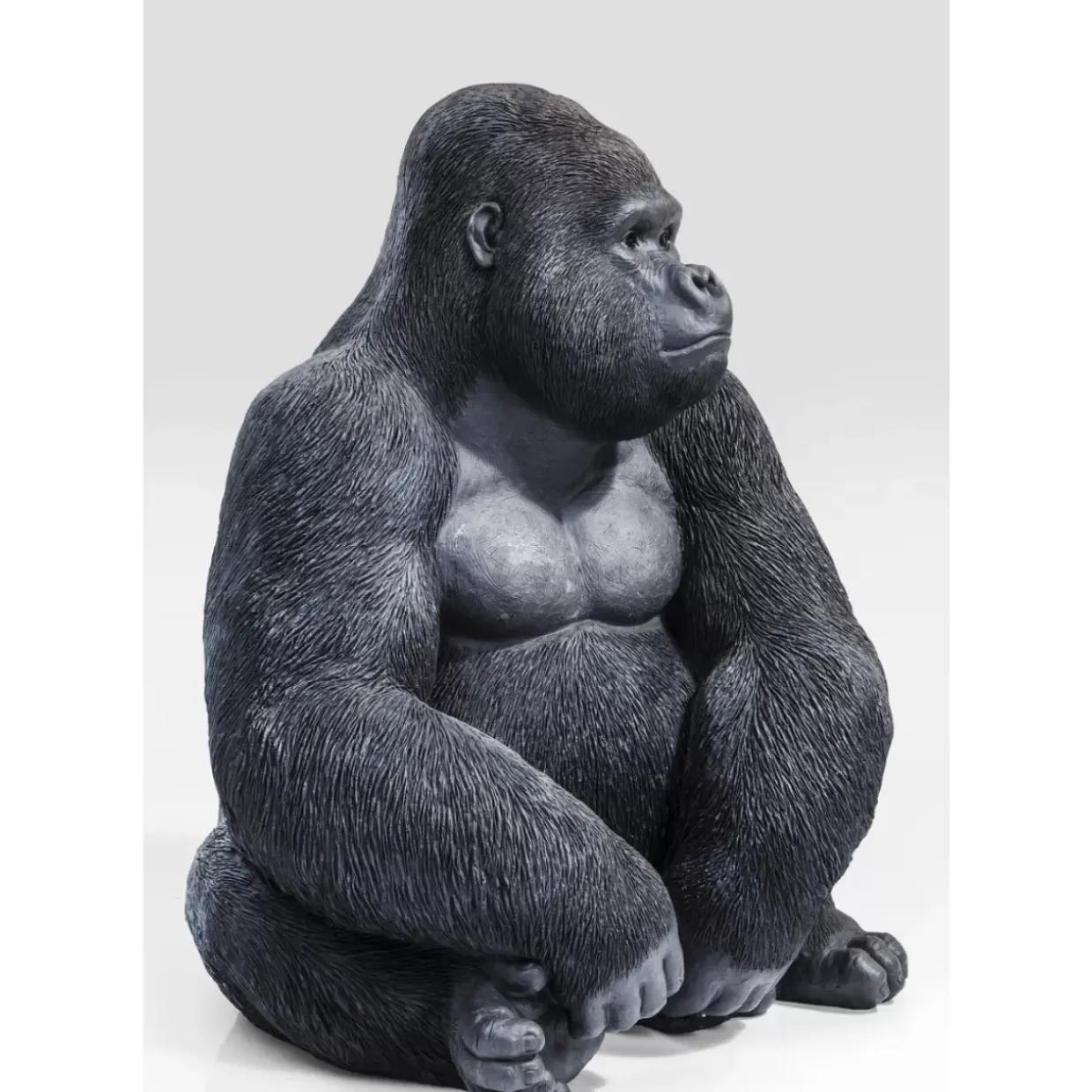 Deko Objekt Monkey Gorilla Side Xl Schwarz