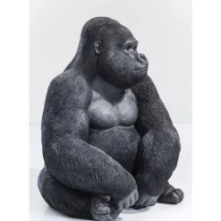 Deko Objekt Monkey Gorilla Side Xl Schwarz