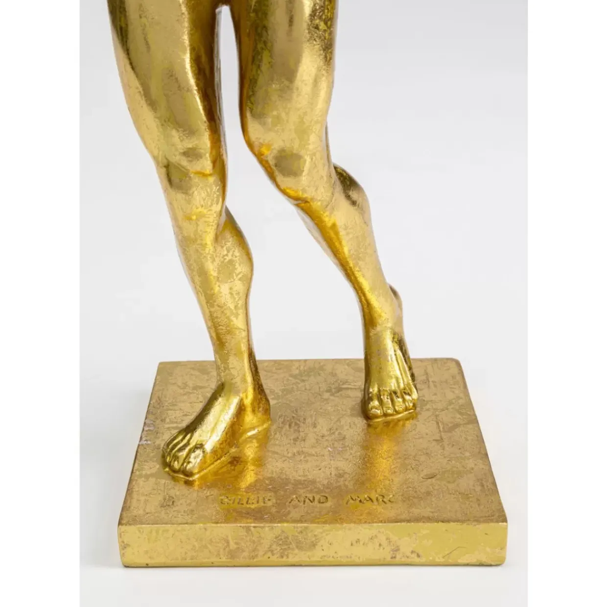 Deko Objekt Muscle Dog Gold