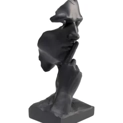 Deko Objekt Quiet Face Schwarz 31Cm