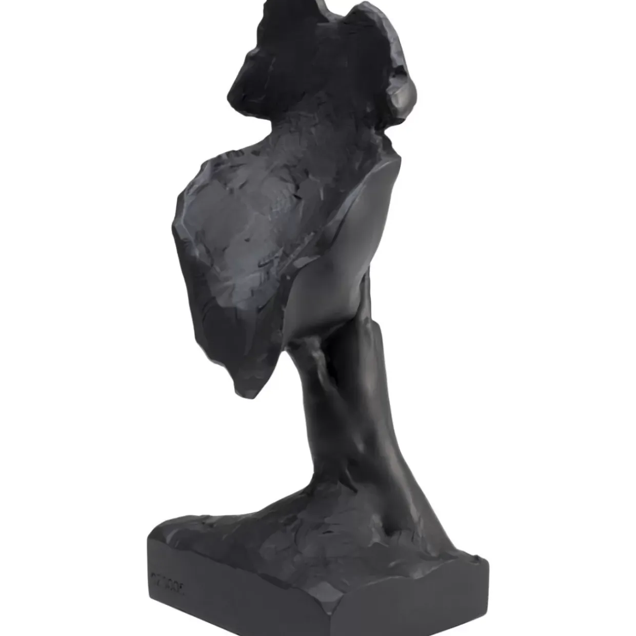 Deko Objekt Quiet Face Schwarz 31Cm