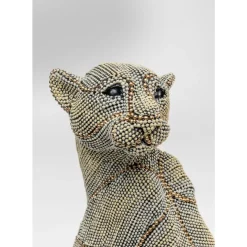 Deko Objekt Sitting Leopard Pearls 42