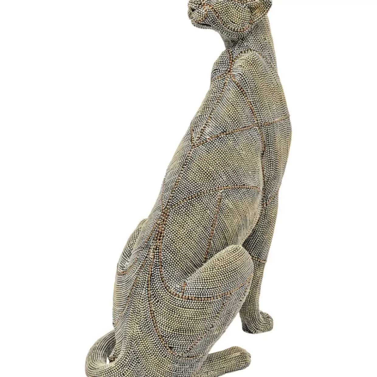 Deko Objekt Sitting Leopard Pearls 42
