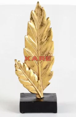 Deko Objekt Two Leaves Gold 9Cm