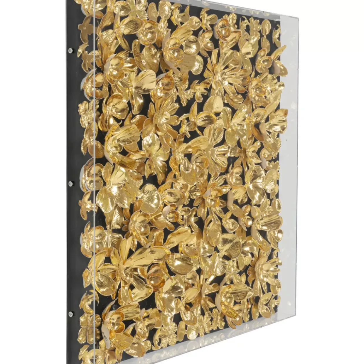 Deko Rahmen Gold Flower 60X60Cm