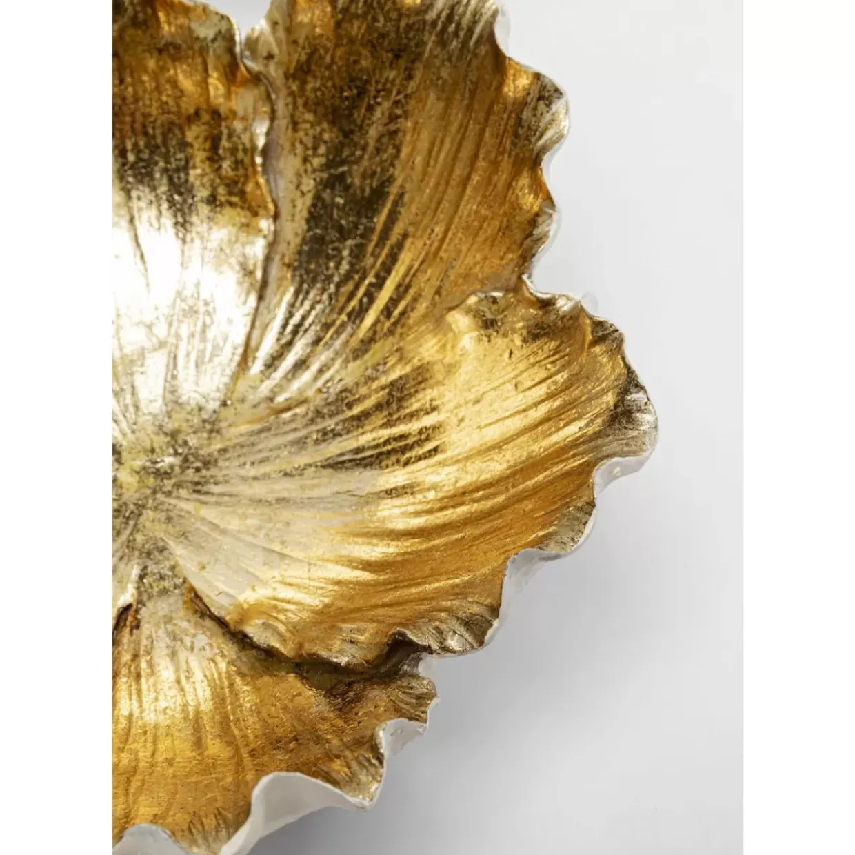 Deko Schale Flower Bloom Creme Gold O20Cm