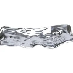 Deko Schale Jade Silber 48X22Cm