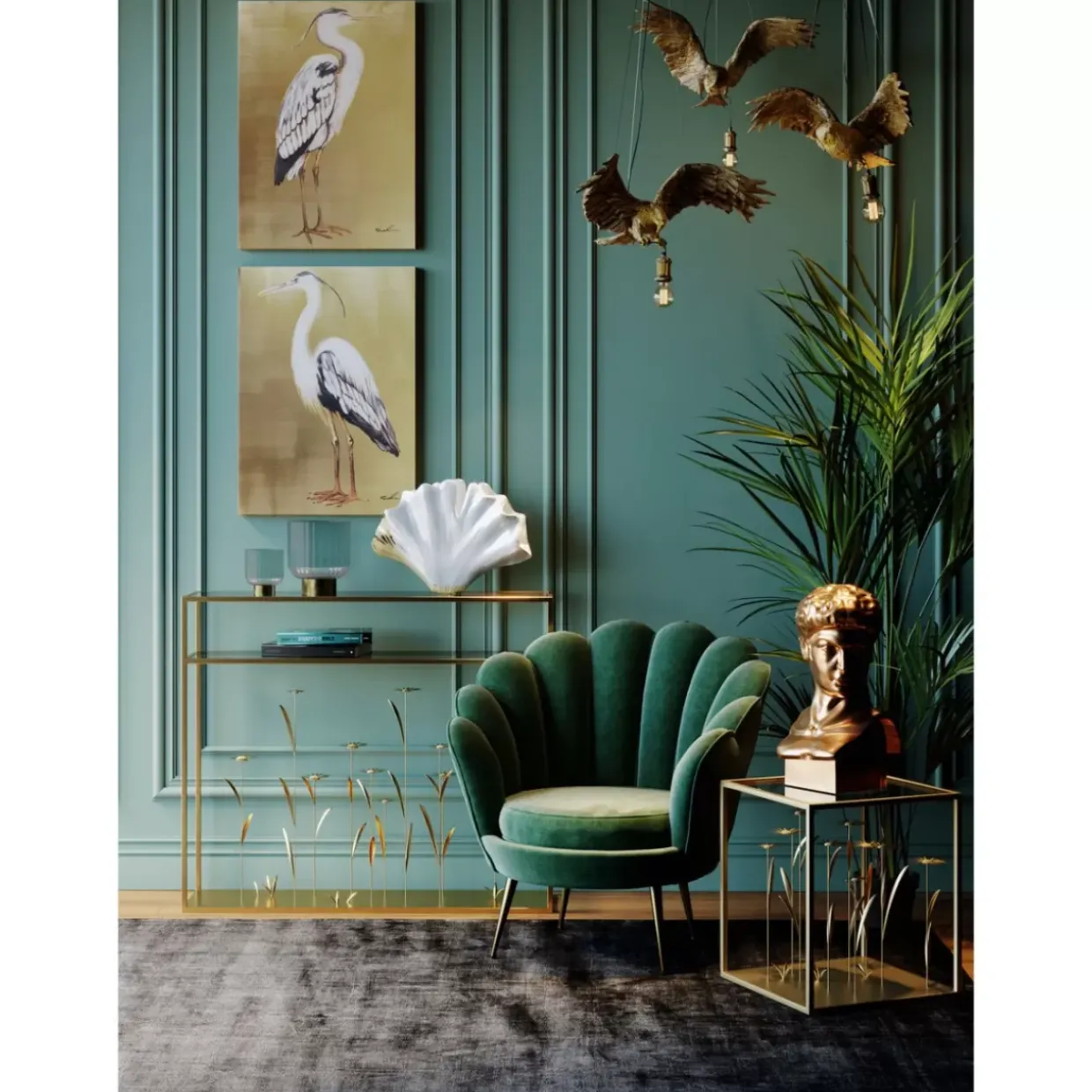 Deko Ubertopf David Gold