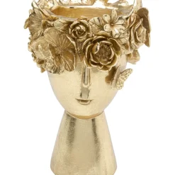 Deko Vase Flowercrown Gold 20Cm