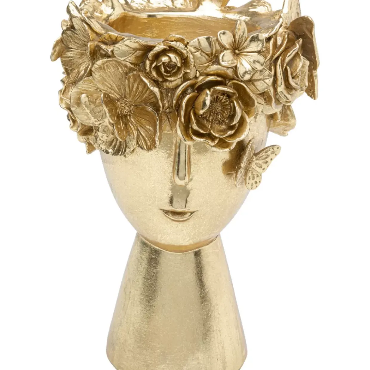 Deko Vase Flowercrown Gold 20Cm