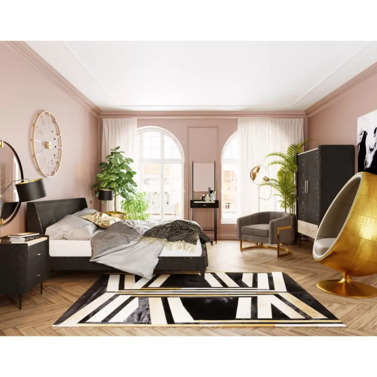 Drehsessel Eye Ball Messing