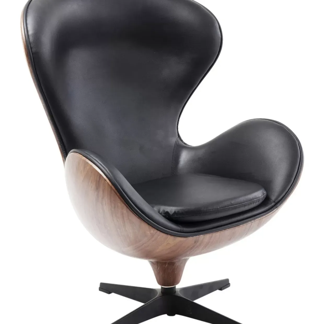Drehsessel Lounge Black Walnut