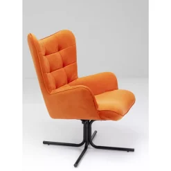 Drehsessel Oscar Velvet Orange