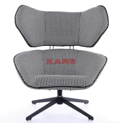 Drehsessel Toledo Schwarz Weiss