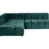 Ecksofa Belami Velvet Dunkelgrun Links 265Cm