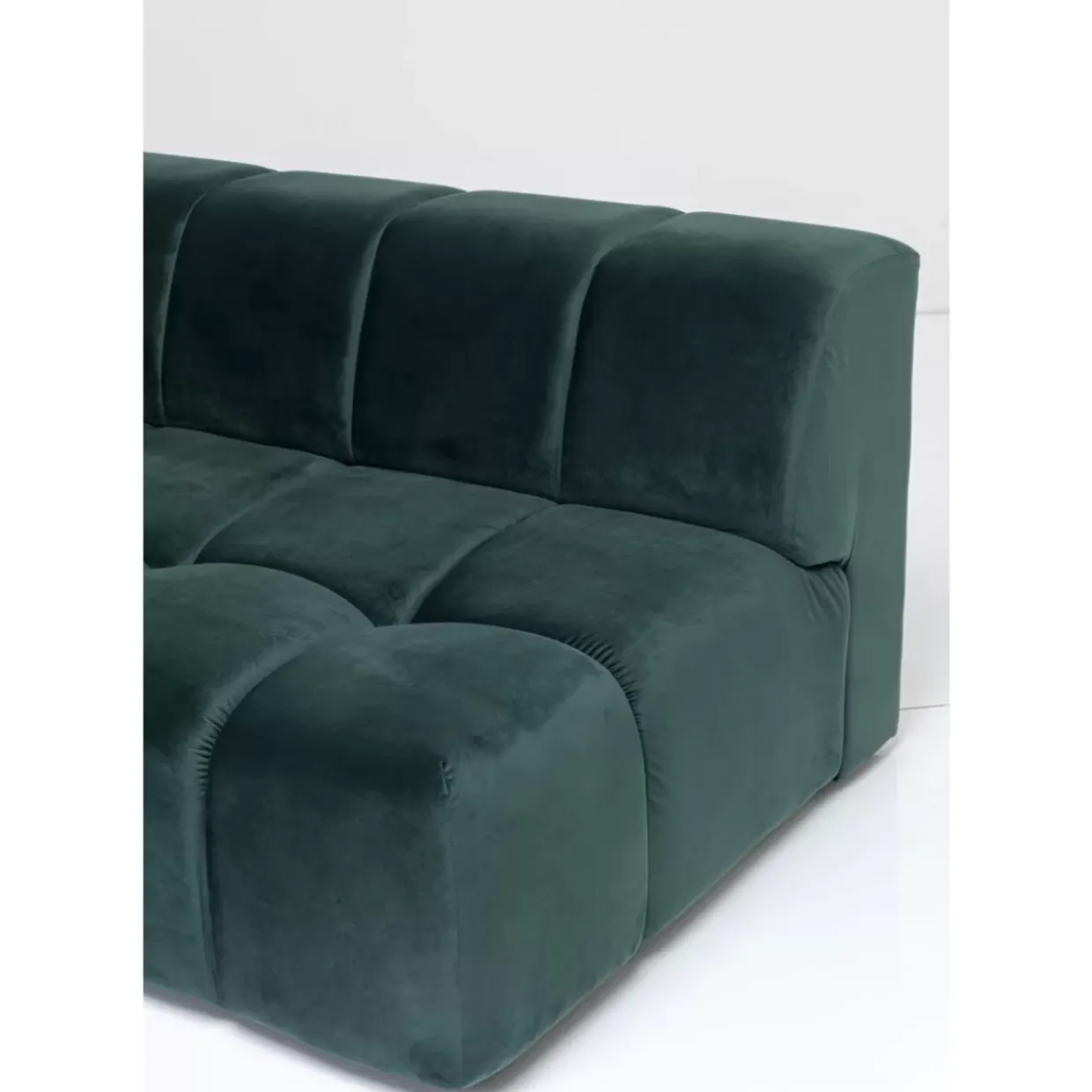 Ecksofa Belami Velvet Dunkelgrun Links 265Cm