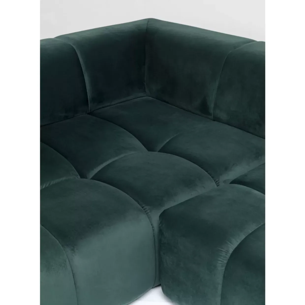 Ecksofa Belami Velvet Dunkelgrun Links 265Cm