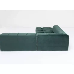 Ecksofa Belami Velvet Dunkelgrun Links 265Cm