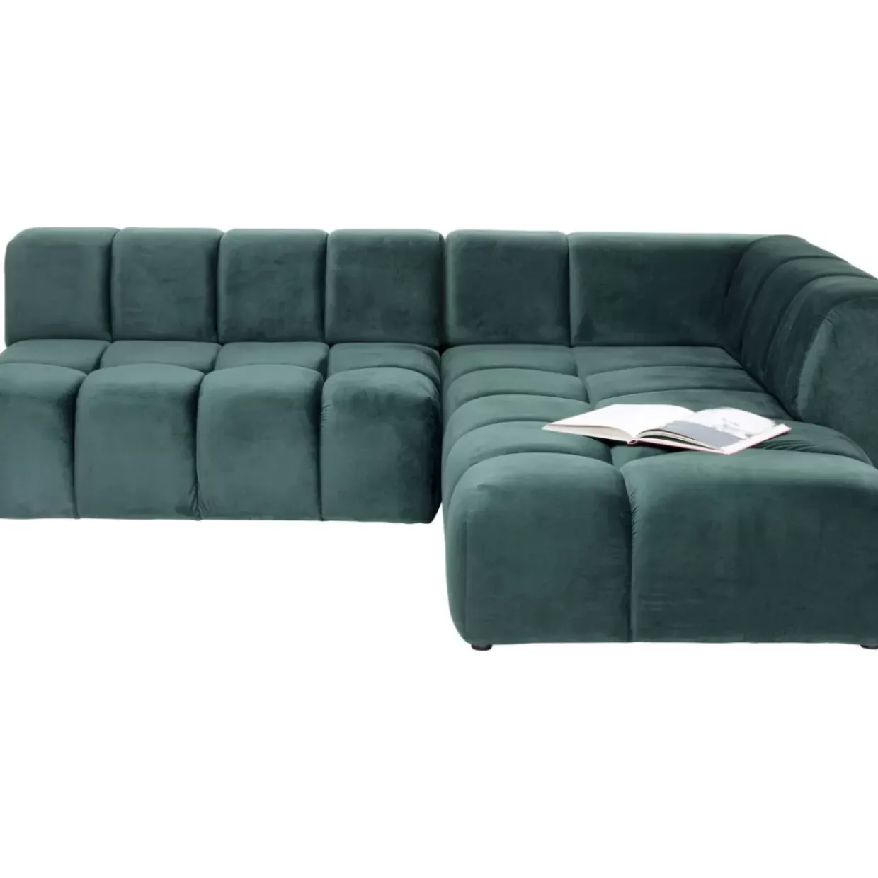 Ecksofa Belami Velvet Dunkelgrun Rechts 265Cm