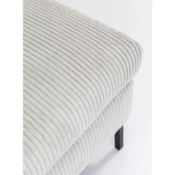 Ecksofa Gianni Cord Grau Rechts