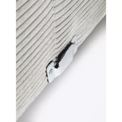 Ecksofa Gianni Cord Grau Rechts