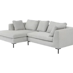 Ecksofa Gianni Cord Grau Links