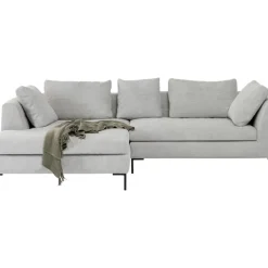 Ecksofa Gianni Cord Grau Links