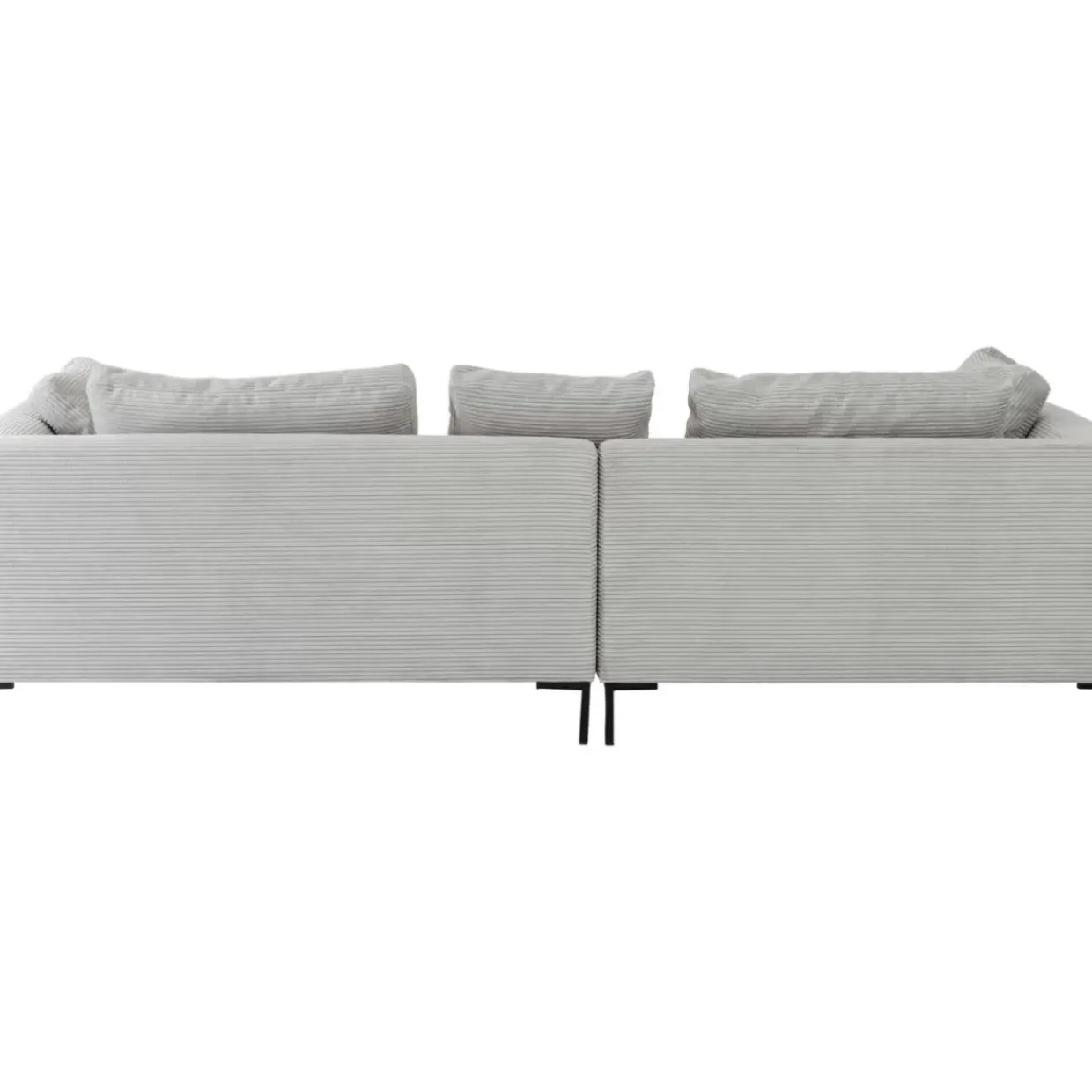 Ecksofa Gianni Cord Grau Links