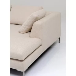 Ecksofa Gianni Creme Rechts