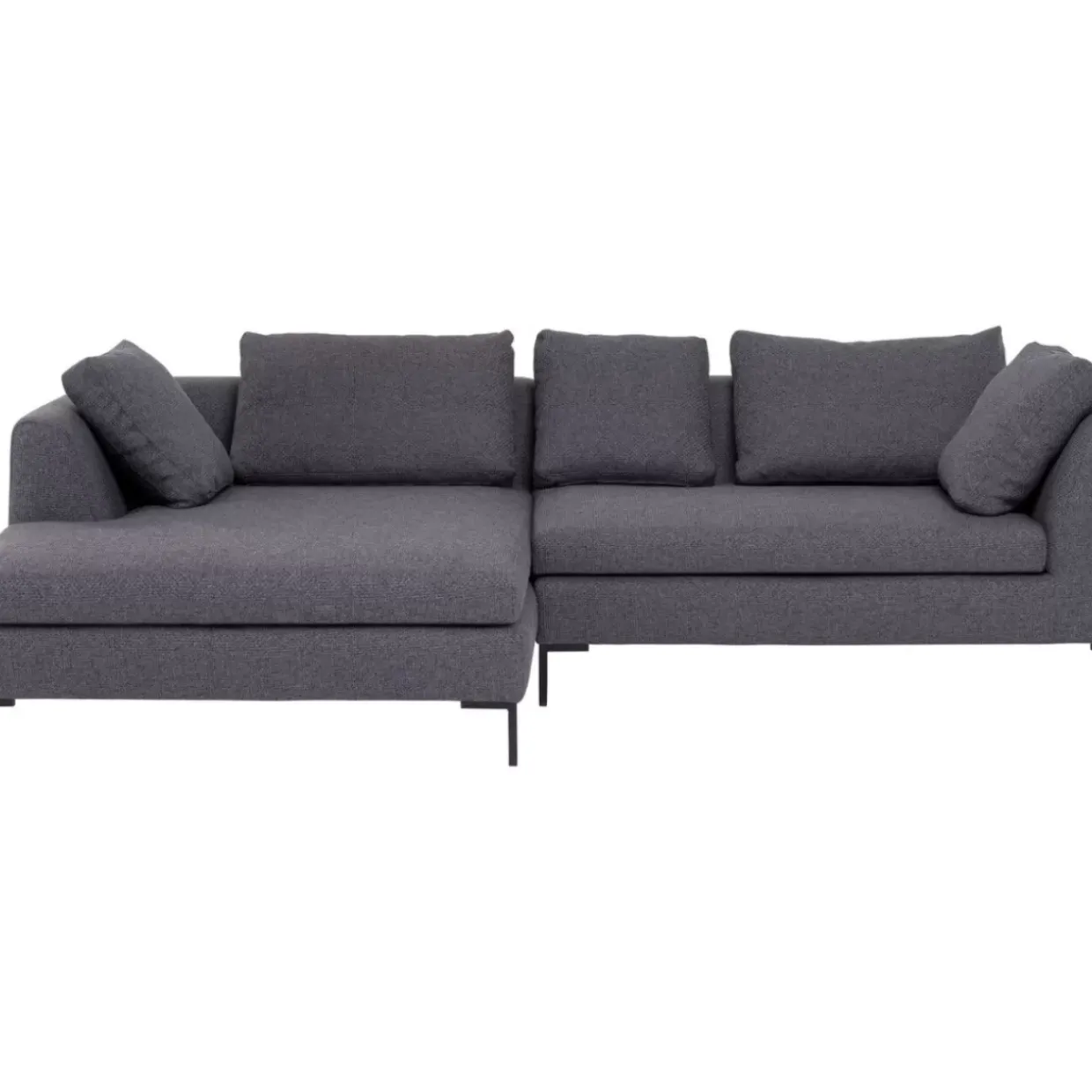 Ecksofa Gianni Dolce Dunkelgrau Links