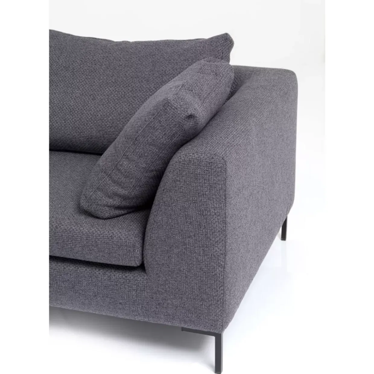 Ecksofa Gianni Dolce Dunkelgrau Links