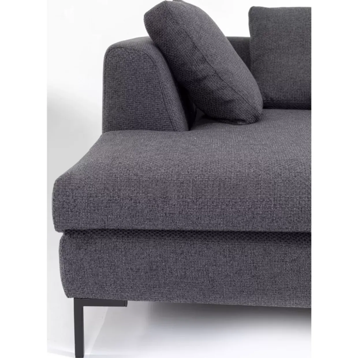 Ecksofa Gianni Dolce Dunkelgrau Links
