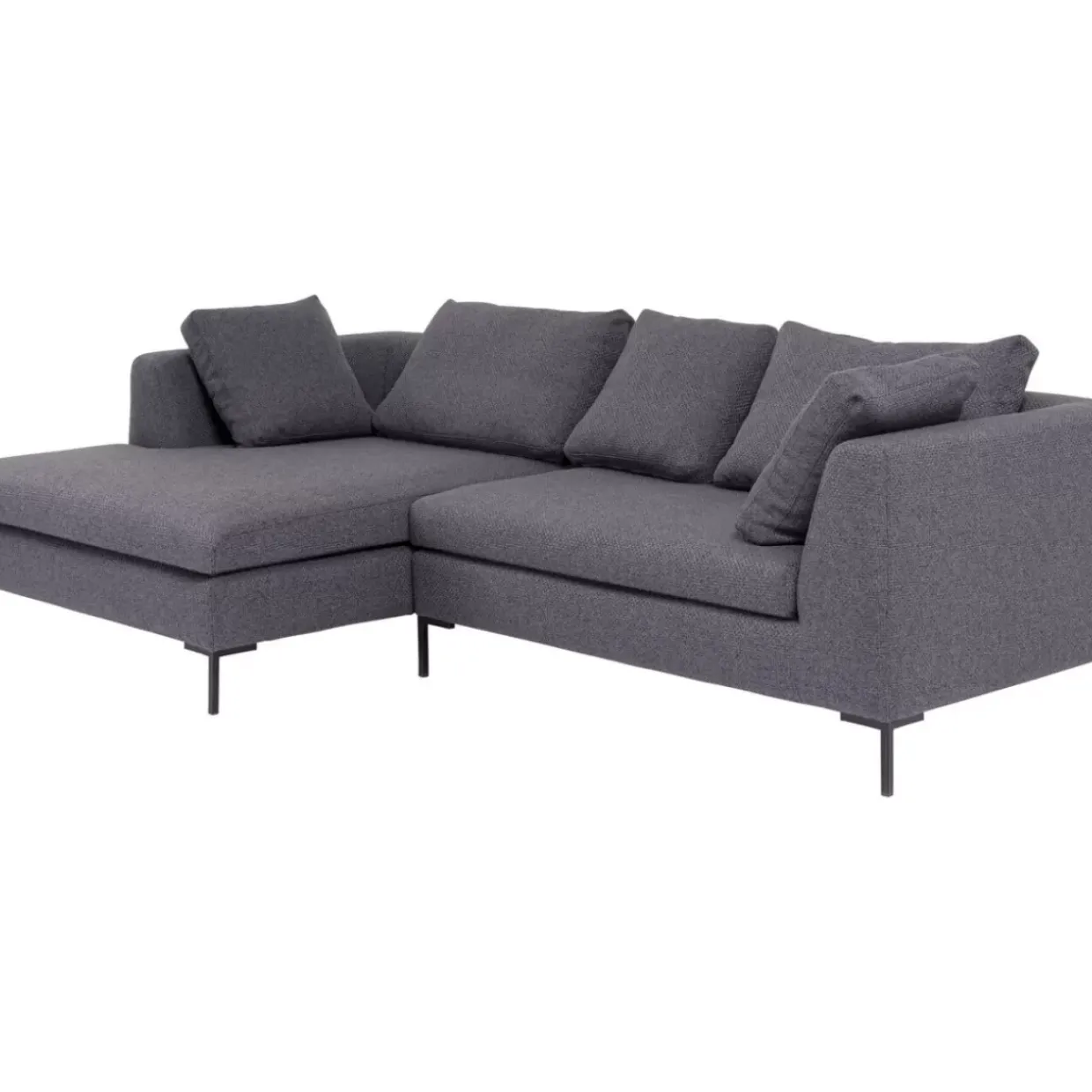 Ecksofa Gianni Dolce Dunkelgrau Links